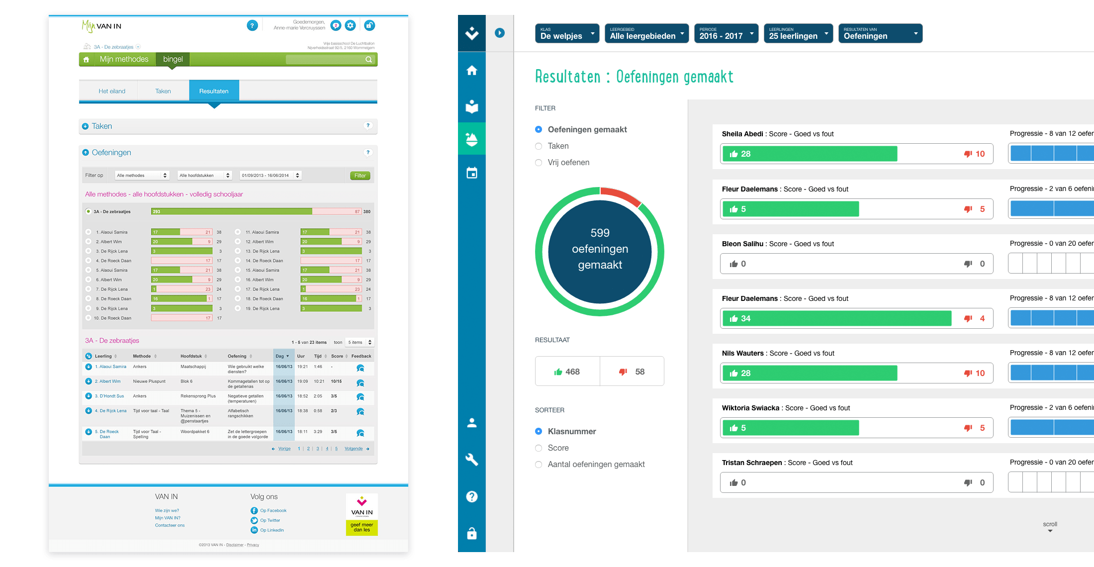 De user interface van Bingel: van website naar web app.